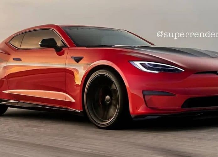 Mashup entre Tesla Model S Plaid e Camaro ZL1