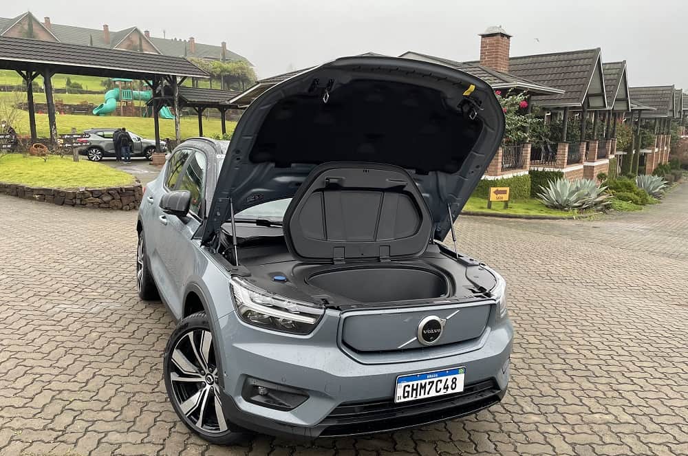 Bagageiro frontal do XC40 Recharge Pure Electric