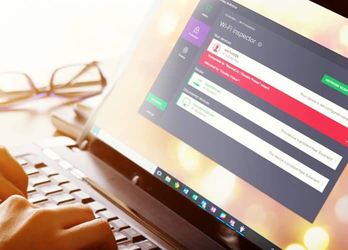 pessoa usando antivirus da Avast