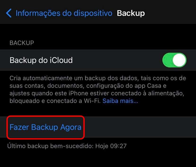 Como fazer o backup do iPhone no computador