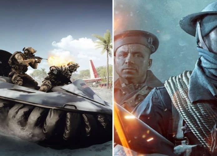 EA está liberando duas expansões do 'Battlefield 1' e '4' de graça. Imagem: Montagem/Gamerant/Reprodução