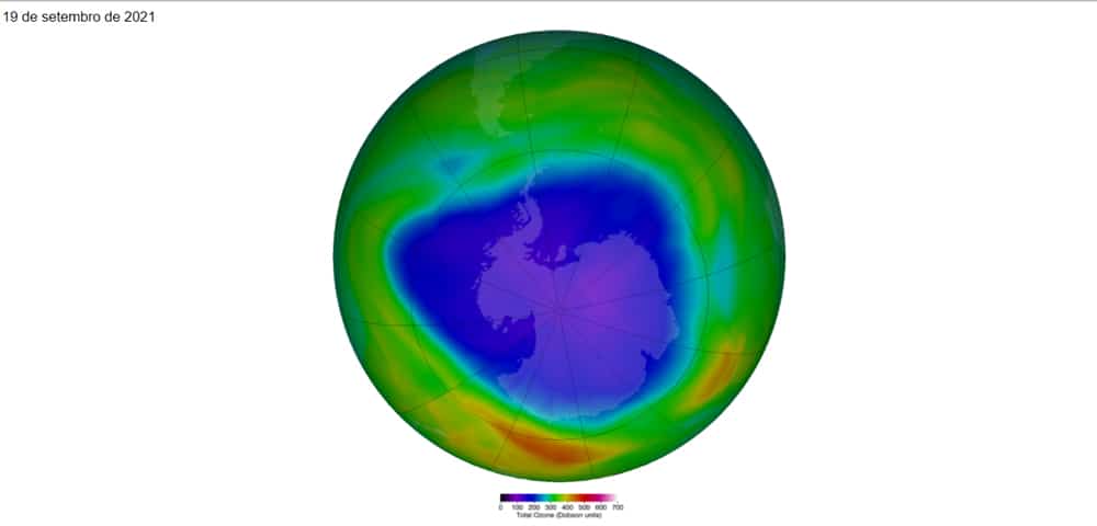 Alterações sazonais na espessura da camada de ozônio - sobretudo na região ártica - pode trazer anomalias climáticas severas na superfície da Terra