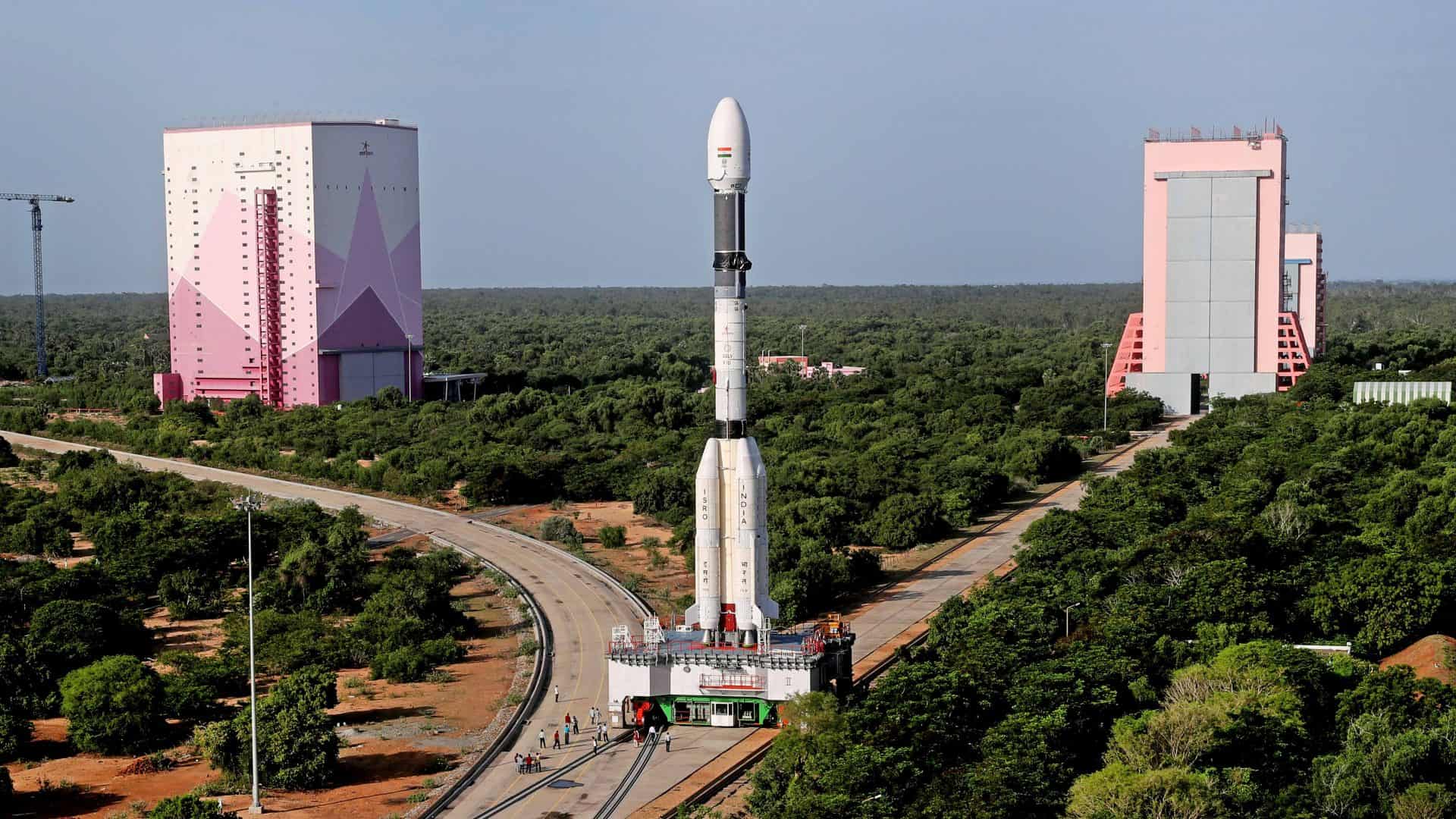 Base de lançamento do foguete GSLV-F10, na Índia