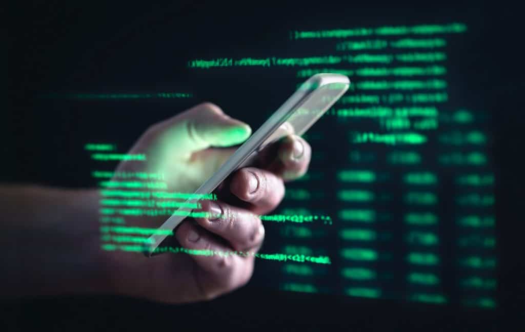 Imagem-conceito para fraude de celular