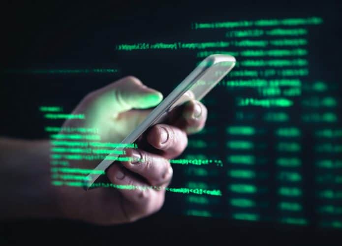 Imagem-conceito para fraude de celular