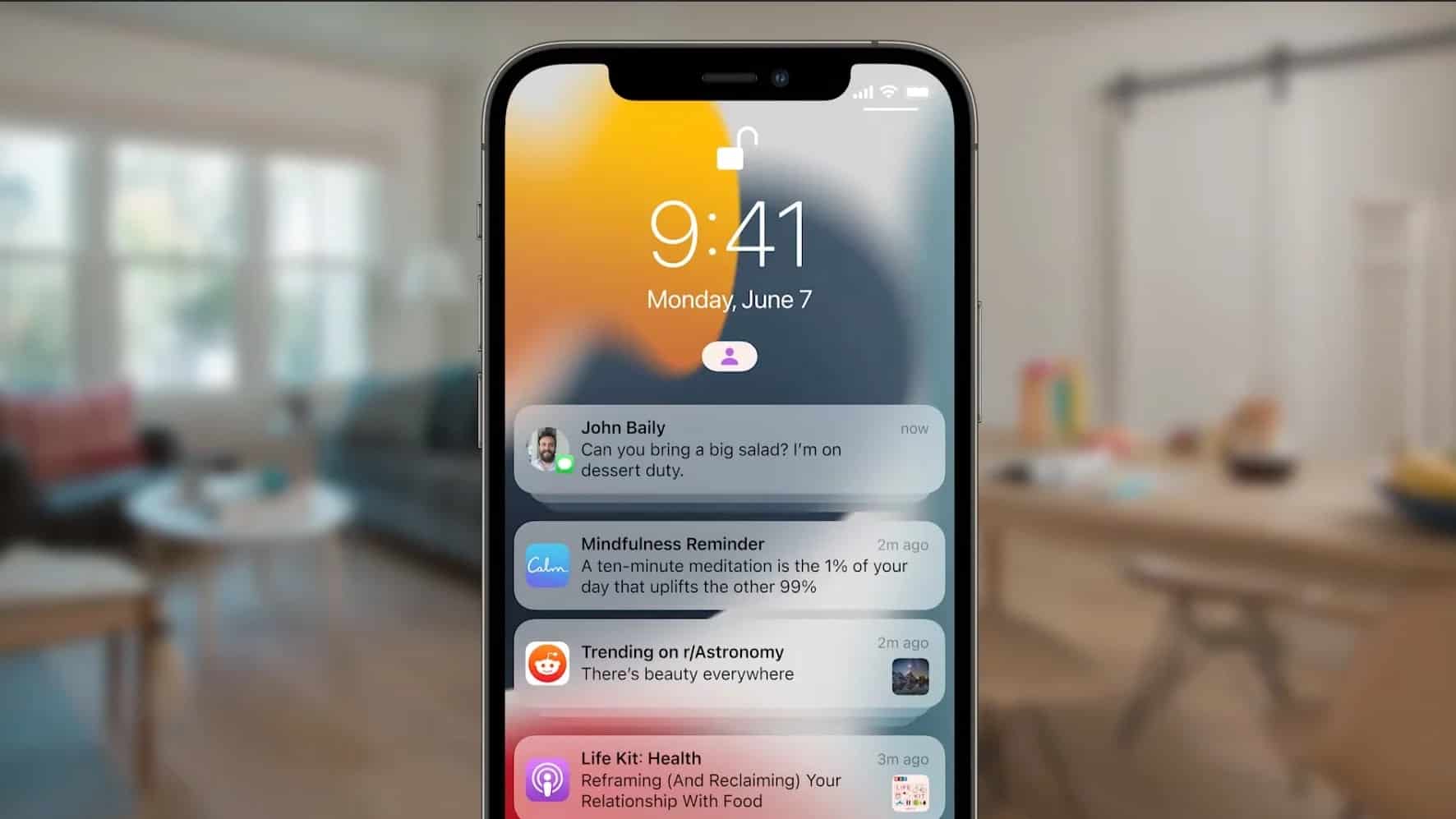 iOS 15 no iPhone (Imagem: divulgação/Apple)