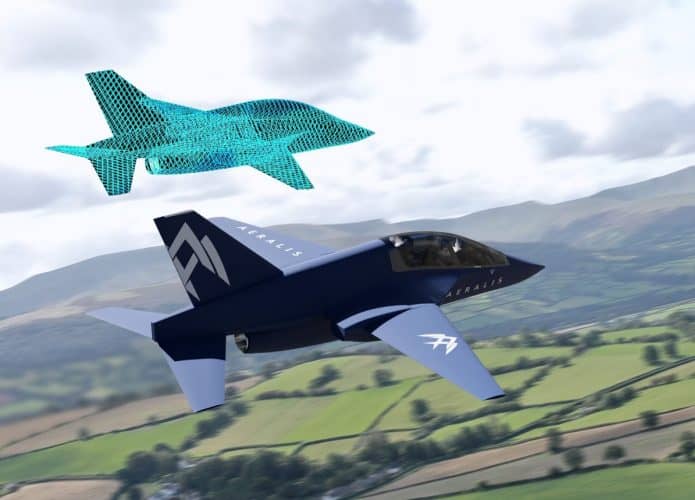 modelo cinco em um de avião da Aeralis