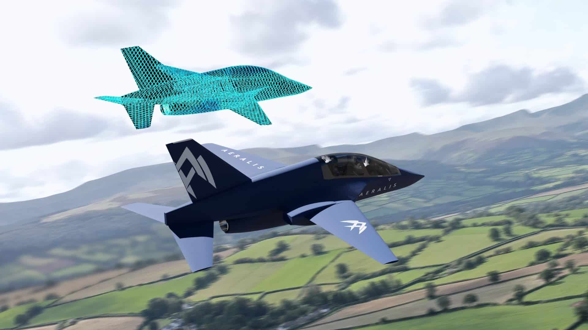 modelo cinco em um de avião da Aeralis