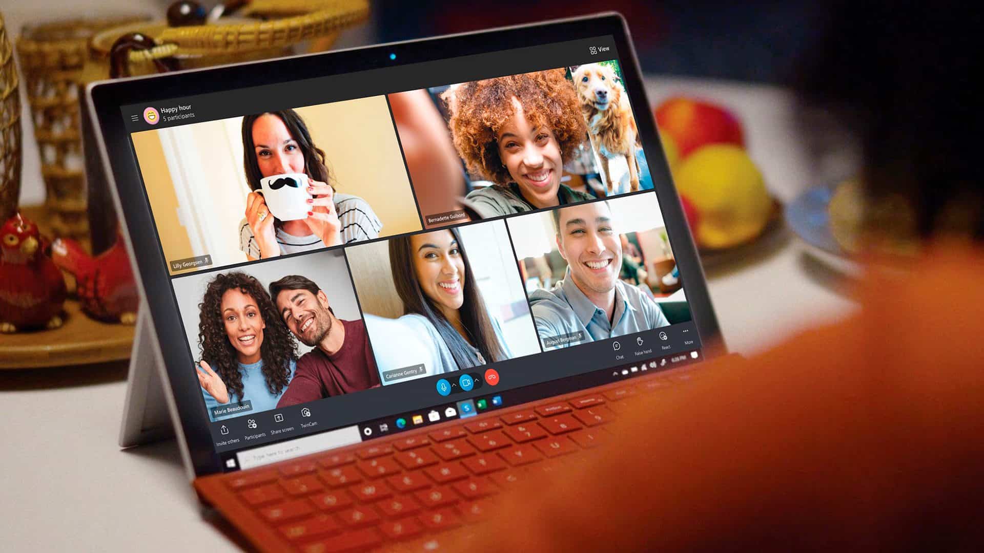 Novo design do Skype