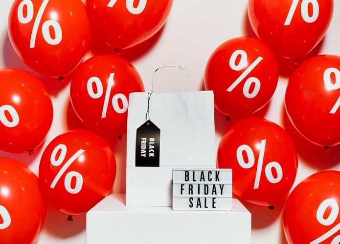 balões dom imagem de desconto na Black Friday