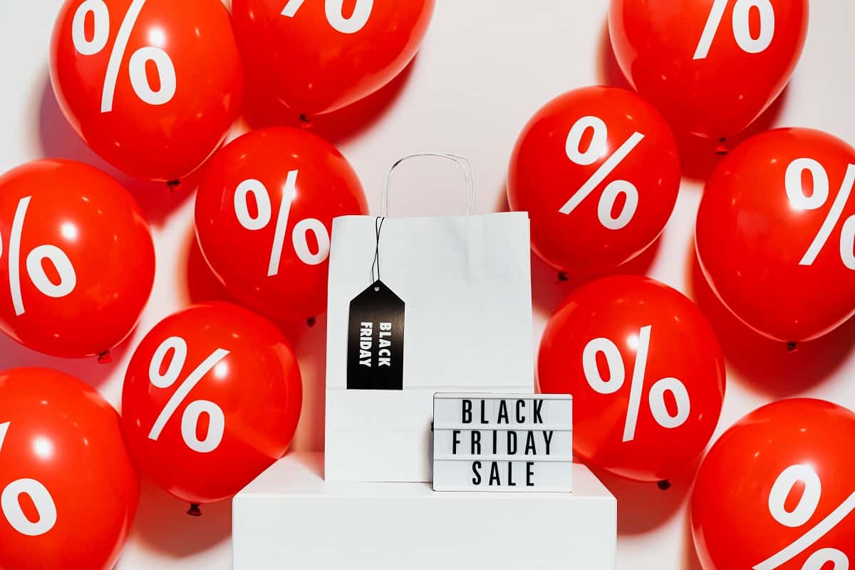 balões dom imagem de desconto na Black Friday