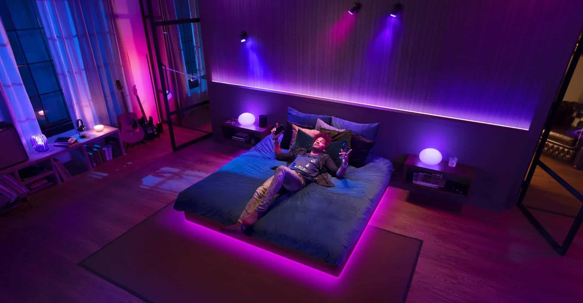 Spotify controla lâmpadas Philips Hue (Imagem: divulgação/Signify)
