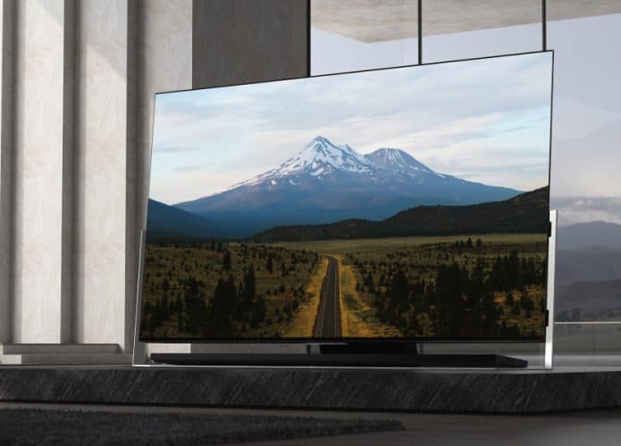 Tela da TV ultrafina X9 da TCL