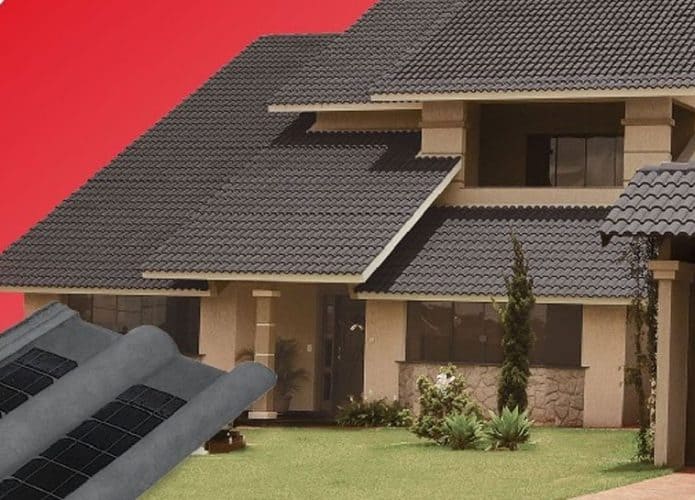 Telha de concreto com painel solar (Imagem: divulgação/Eternit)