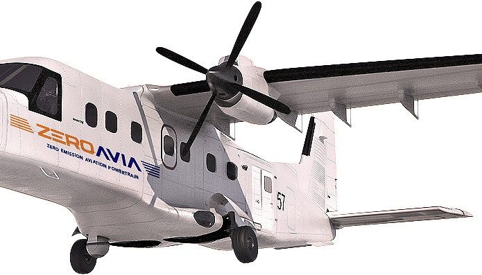 Avião elétrico a hidrogênio ZeroAvia