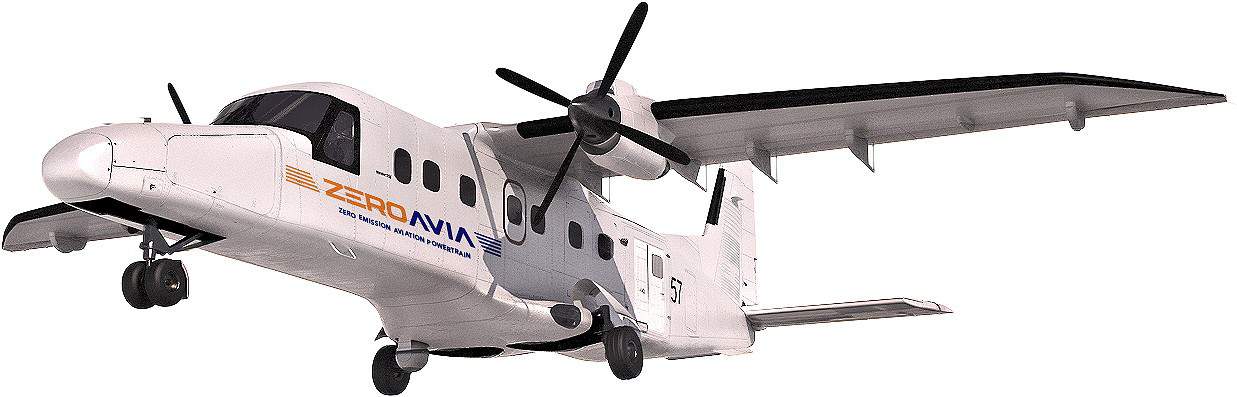 Avião elétrico a hidrogênio ZeroAvia