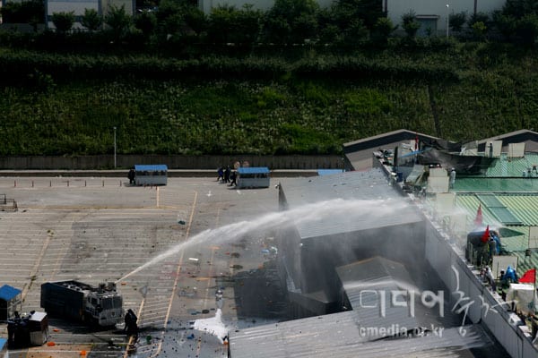 Repressão à greve da Ssangyong em 2009