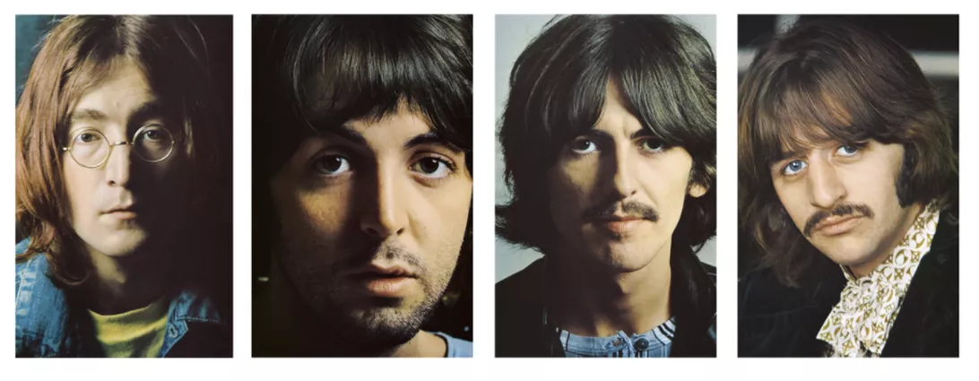 Os quatro integrantes dos Beatles