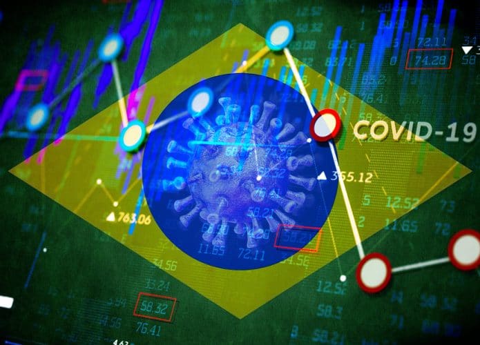 Gráfico mostra taxa de covid em queda