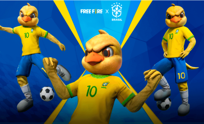 Canarinho Pistola da CBF no Free Fire
