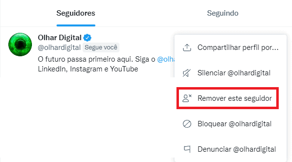 Print do site do Twitter 