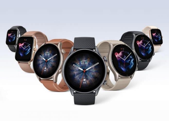 Amazfit GTR 3, GTR 3 Pro e GTS 3 (Imagem: divulgação/Huami)