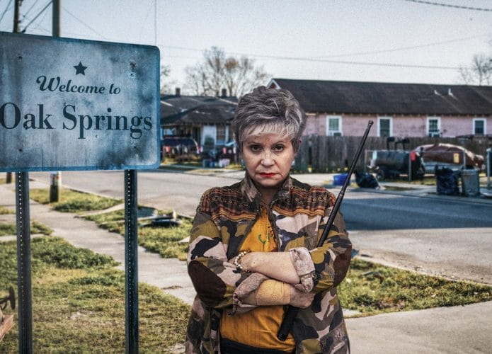 Adriana Barraza stars in BINGO HELL Photo: Brian Roedel © 2021 Amazon Content Services LLC