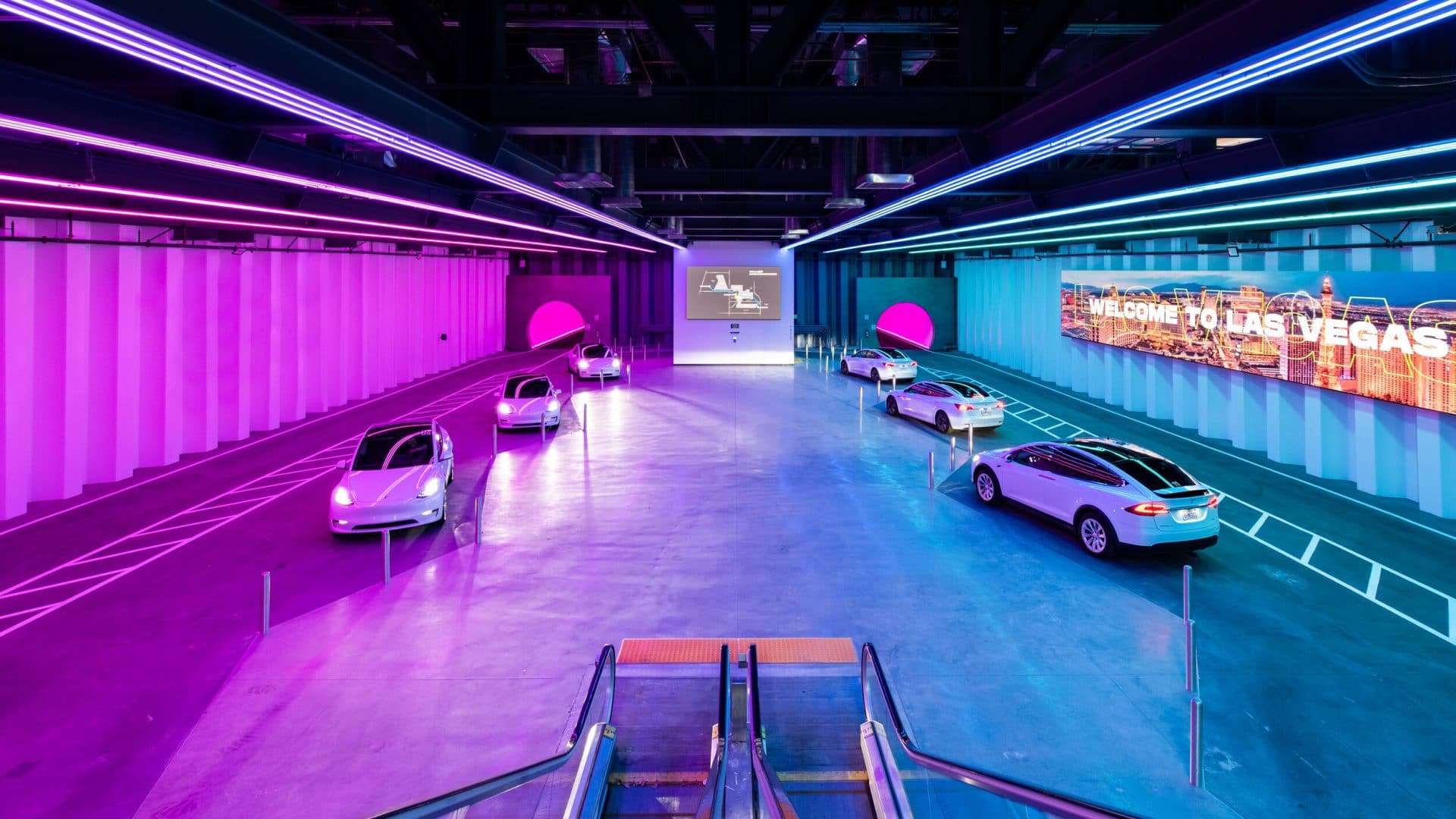 Túnel da Boring Company em Las Vegas