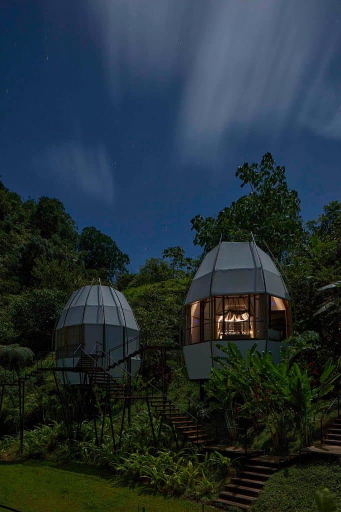 Cabanas nas árvores Airbnb