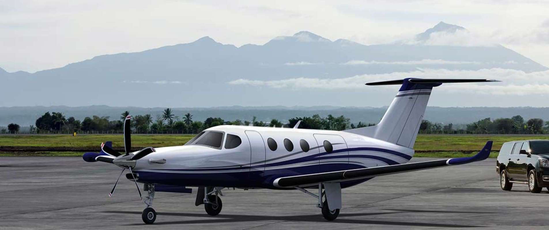Avião Denali com o motor turbo-hélice Catalyst, da GE
