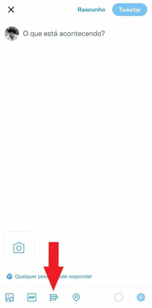 Print do aplicativo do Twitter