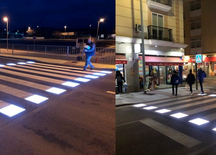 Faixa de pedestre inteligente da Stepvial