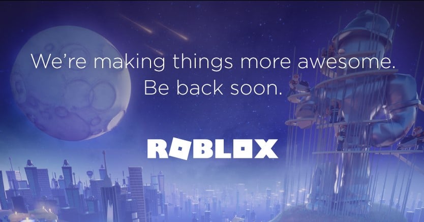 Home do Roblox apontava manutenção na tarde deste sábado (30)