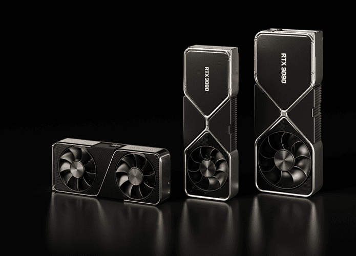GeForce RTX 3070, 3080 e 3090 (Imagem: divulgação/Nvidia)