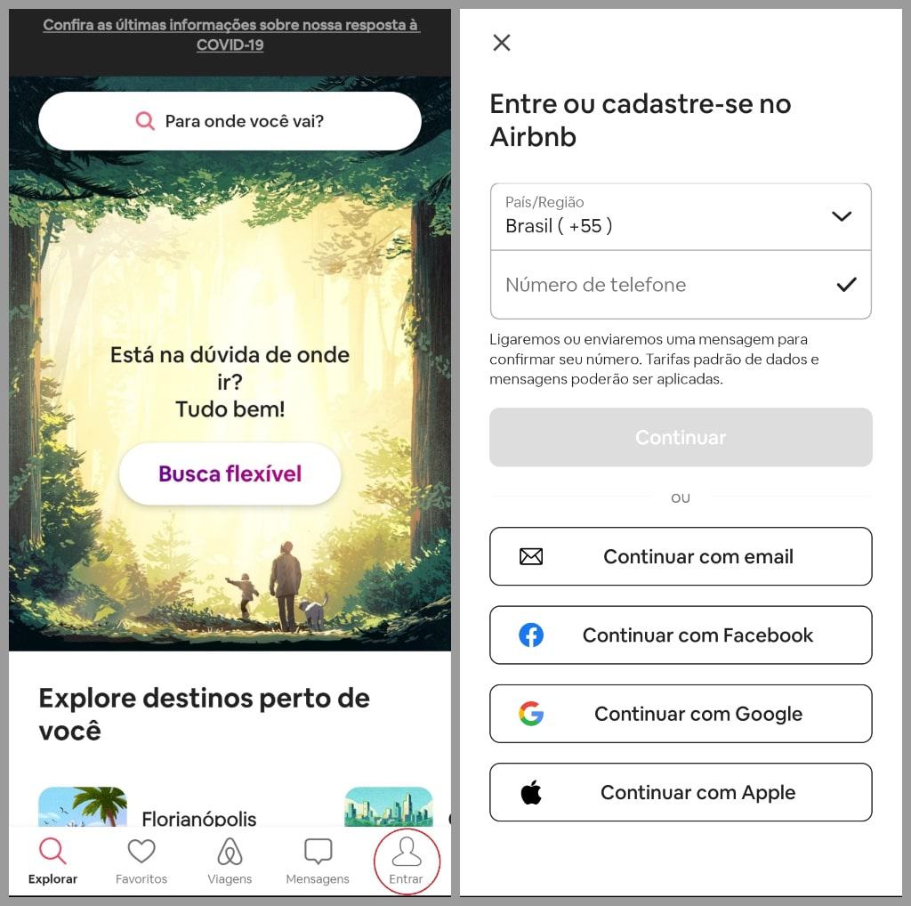 Como se cadastrar no Airbnb pelo celular