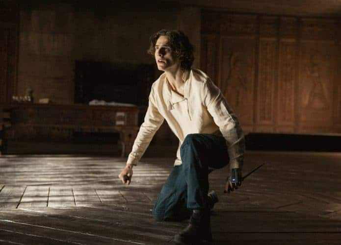 Timothée Chalamet as Paul Atreides em ‘Duna’, uma produção da Warner Bros. Pictures e Legendary Pictures. Crédito: Chiabella James/Warner Bros