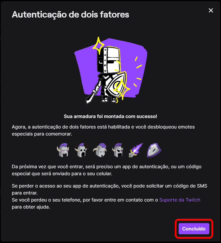 Como configurar a autenticação de dois fatores