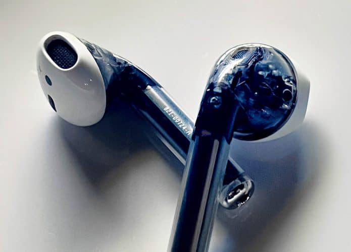 Protótipos dos AirPods transparentes
