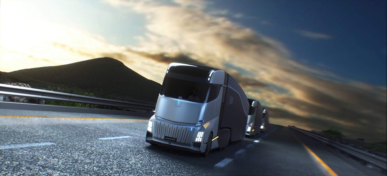 Homtruck andando na estrada