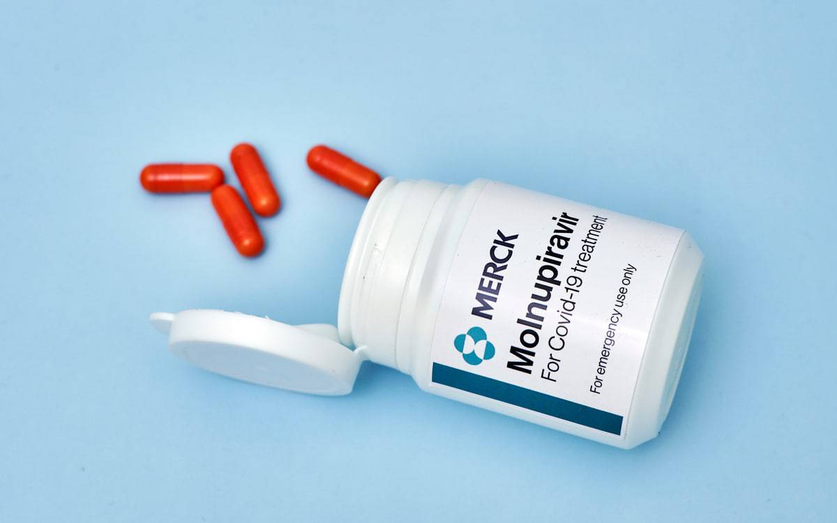 Caixa do Molnupiravir, da Merck