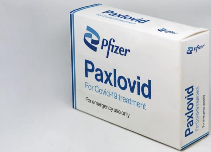Caixa do Paxlovid, da Pfizer