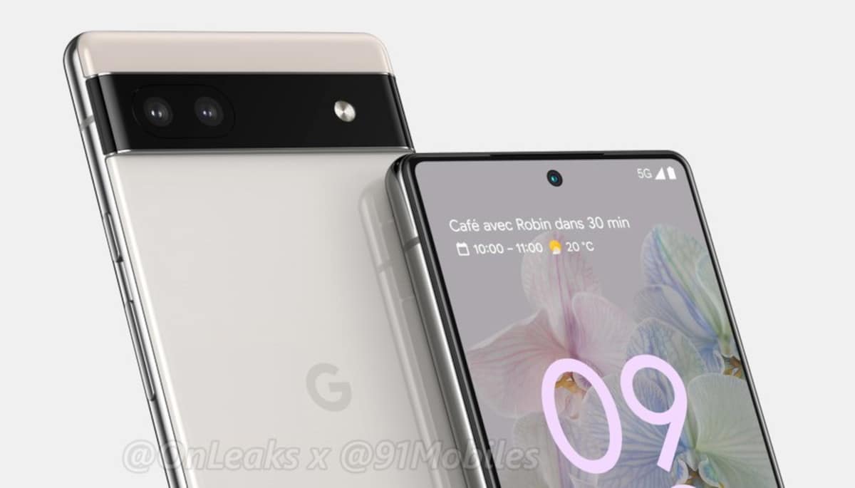 Renderização do Google Pixel 6a