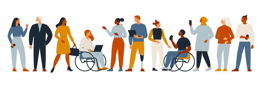 ilustração de diversidade