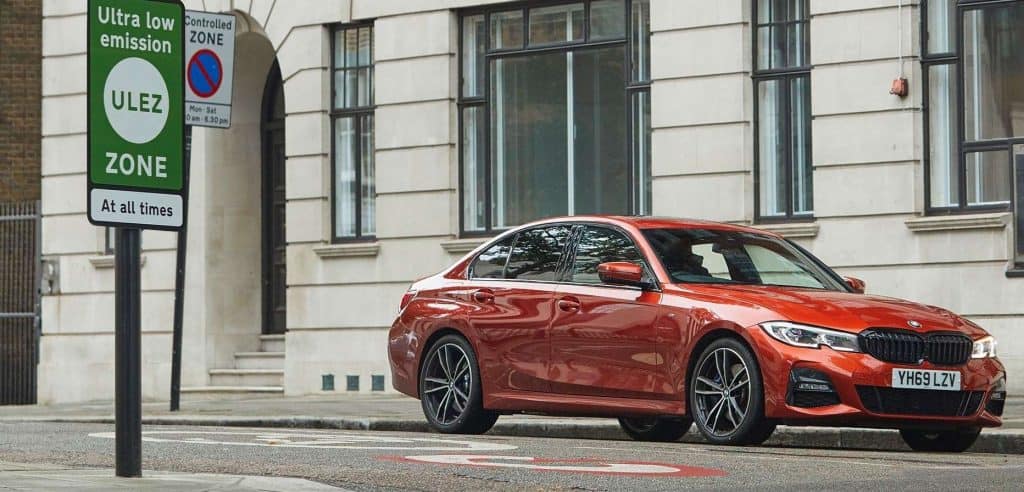 veículo da BMW em uma eDrive Zone