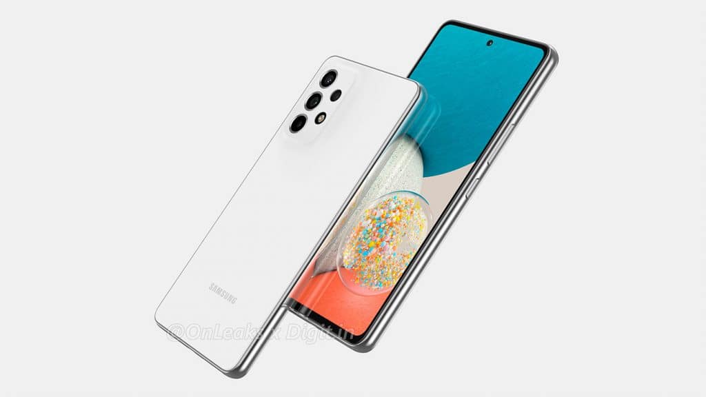 Samsung: Galaxy A53 tem imagens renderizadas reveladas. Imagem: On Leaks/Reprodução