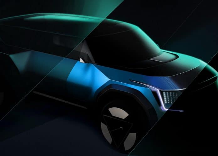 Renderização do Kia EV9