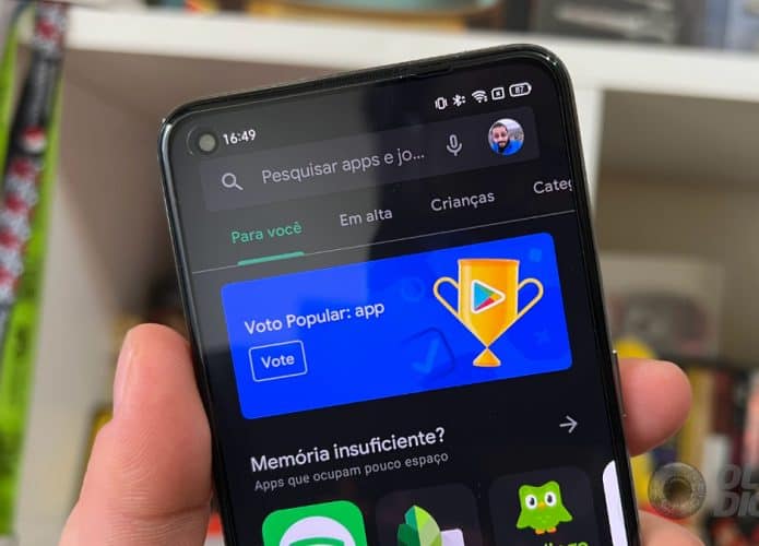 Google Play Store com votação para 2021 (Imagem: André Fogaça/Olhar Digital)