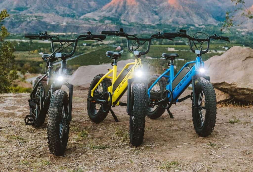 três e-bikes da Juiced