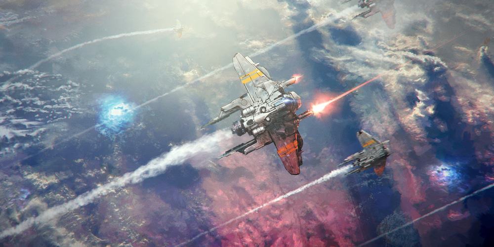 Ilustração mostra uma nave de combate na órbita da Terra. ONU quer evitar cenário de conflito ao criar normas de uso do espaço