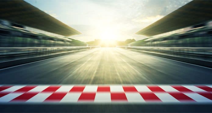 Pista de corrida de fórmula 1